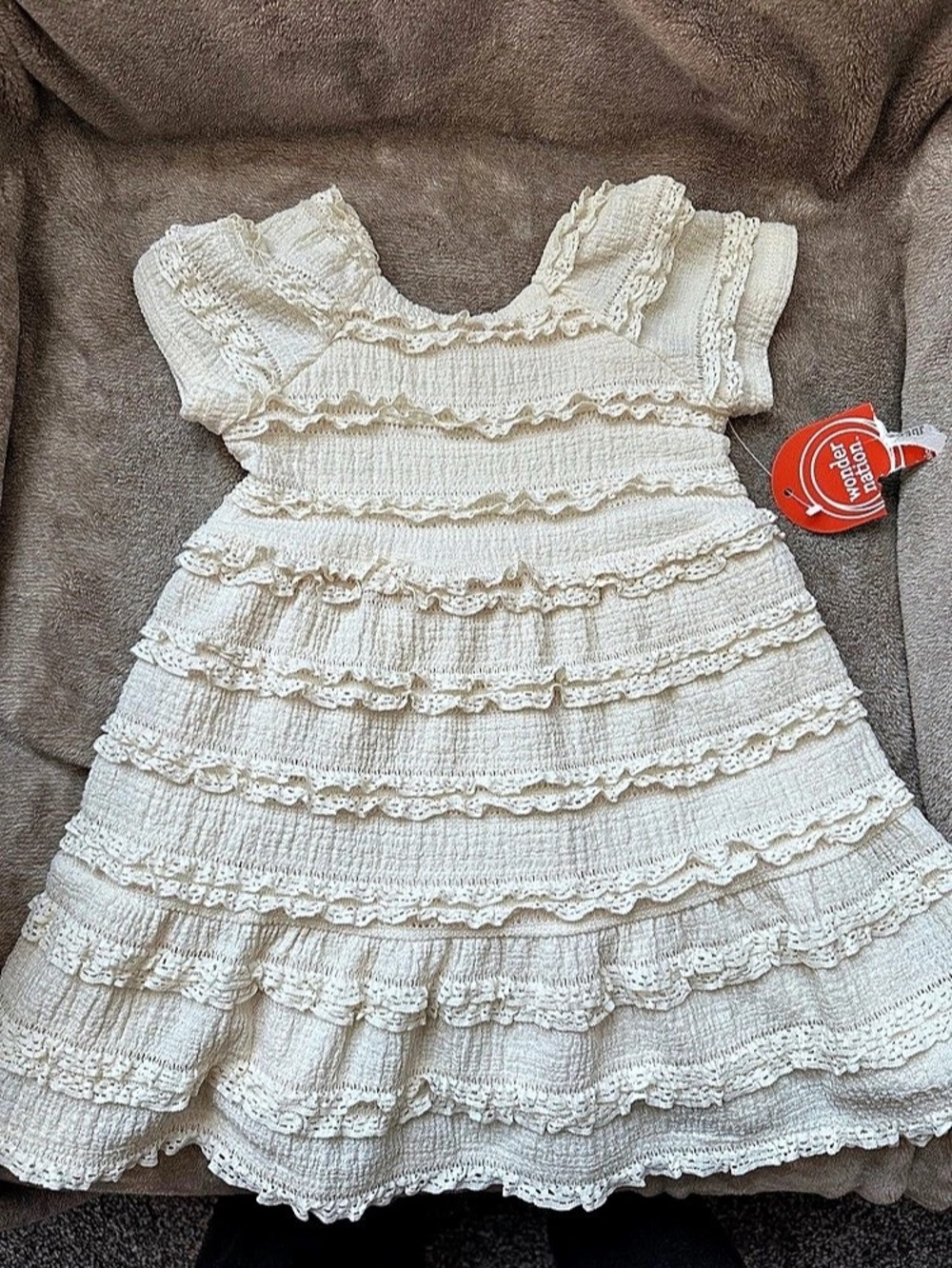 Wonder Nation Girls Crochet Dress
